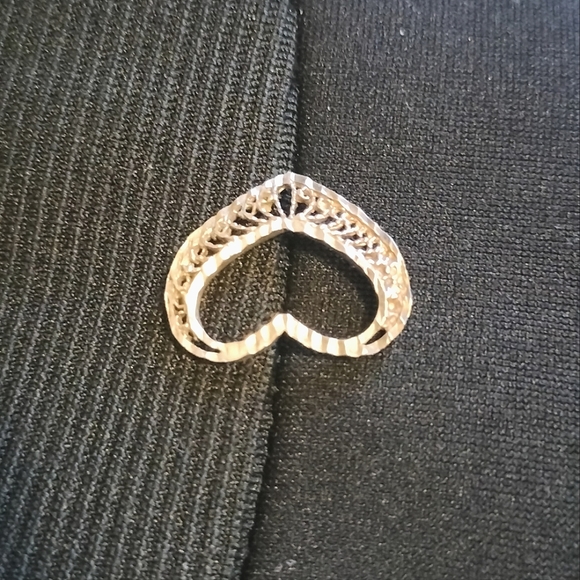 Vintage Sterling silver heart pendant - Picture 2 of 4